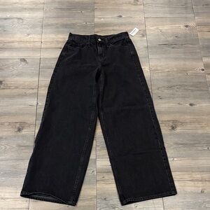 Old Navy Black Flare Wide-Leg Jeans